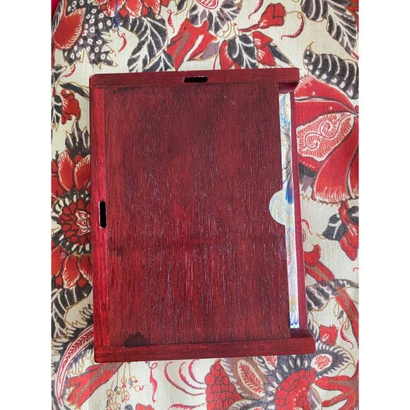 Rajasthan Hindu India Court Painting on Stone Figural Scene post 1940 4"x6" - Picture 6 of 6